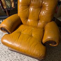 Poltrona in pelle vintage