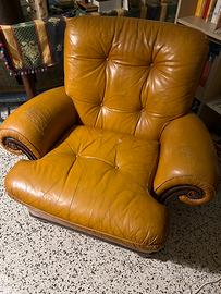 Poltrona in pelle vintage