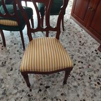 6 sedie classiche imbottite