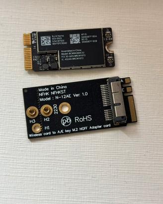 Scheda wireless Apple BCM94360CS2 + adattatore M.2