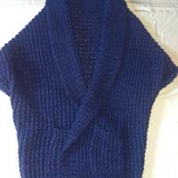 Gilet morbido, tg XXL viola.