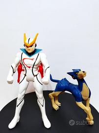 Set 2 Figures Kyashan & Flender - Banpresto/Yujin