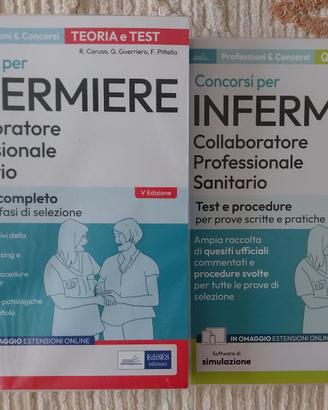 MANUALE + TEST PER CONCORSI PER INFERMIERE