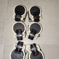 Ruote con piedino di livellamento