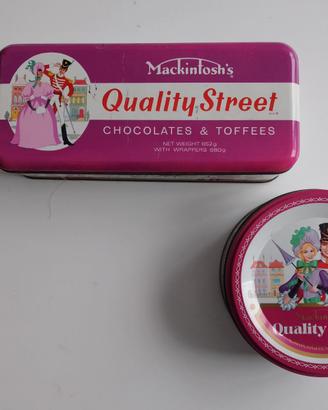 Scatole vintage Quality Street Macintosh 's