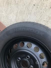 4 cerchi + pneumatici hankook invernali 165/70/14