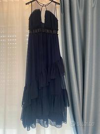 Abito da cerimonia chiffon blu