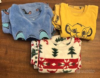 3 pigiami in pile Disney – Stitch, Simba e Natale