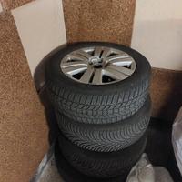 5 cerchi con pneumatici m+s per vw 215 55 r16