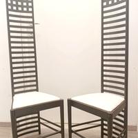 C.R. MACKINTOSH - Coppia sedie "Hill House"