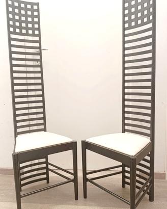 C.R. MACKINTOSH - Coppia sedie "Hill House"