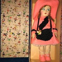 Bambola panno lenci Magis Roma anni ‘30 nuova