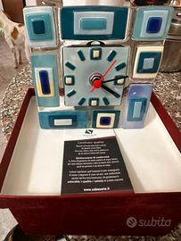 Orologio artistico vetro fusione maestri vetrai