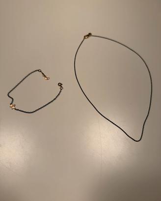 Collana e bracciale DODO oro rosa