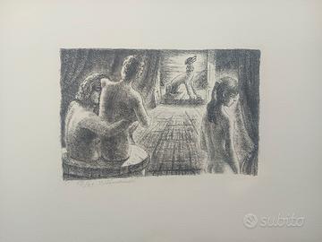 serigrafia Enrico Allimandi vintage no dipinto