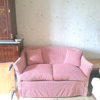 divano a righe vintage 