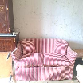 divano a righe vintage 