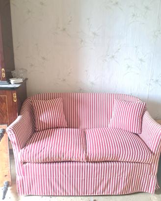 divano a righe vintage 