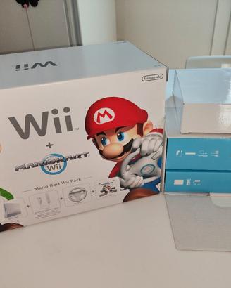 Nintendo Wii con Mario Kart, Volante e Joystick 