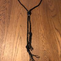 Collana lunga con corallini e perline di vetro