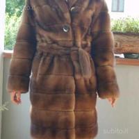Pelliccia a pelli intere di Visone+Cintura Visone