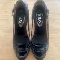 Tod's Décolleté in Pelle Nera - Misura 34.5