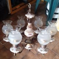 Lampadario in ceramica vetro e metallo bellezza vi