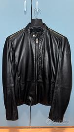 Giacca Trussardi in ecopelle nera taglia 46 S/M