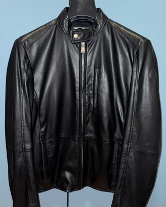 Giacca Trussardi in ecopelle nera taglia 46 S/M