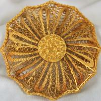 Spilla Sarda in filigrana d'oro 22 K