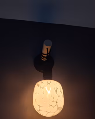 Lampada da parete IKEA + Lampadina di design MOLNA