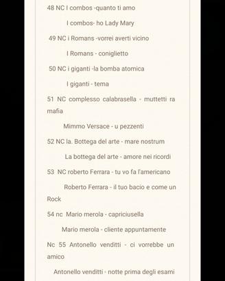 stock 45 giri vinili dischi