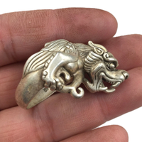 ANELLO CINESE IN ARGENTO DRAGO 中华人民共和国