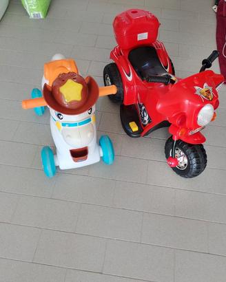 Moto elettrica+ cavalluccio Chicco