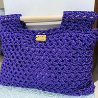 Borsa Purple fatta a mano ad uncinetto