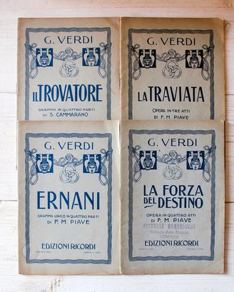 SETTE LIBRETTI D'OPERA DI DONIZETTI E DI VERDI