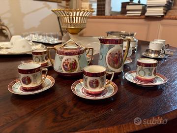 Servizio in porcellana decorata