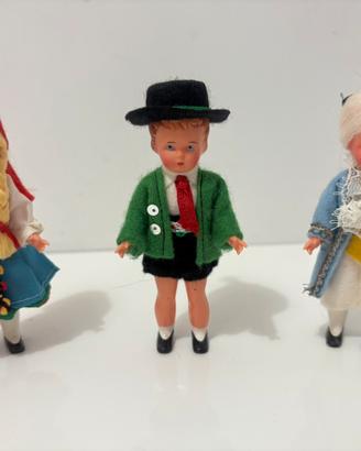 Bambole vintage costume tirolese e storico