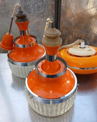 Lampadari d'epoca, anni 60/70, 3 pezzi vintage