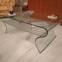 Tavolinetto in vetro curvato Fiam Italia