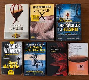Lotto 7 libri thriller e gialli