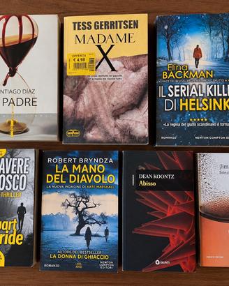 Lotto 7 libri thriller e gialli