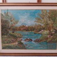 Quadro dipinto ad olio su tela.