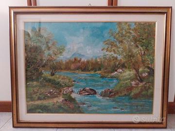 Quadro dipinto ad olio su tela.