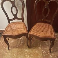 Coppia di sedie vintage chiavarine