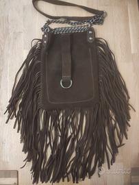 Borsa Pelle Scamosciata Made in Italy