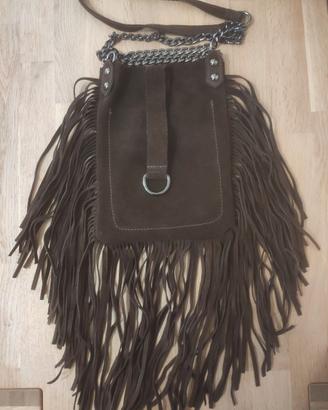 Borsa Pelle Scamosciata Made in Italy