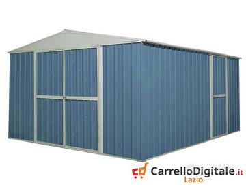 Box prefabbricato in acciaio 360x430cm 185kg blu