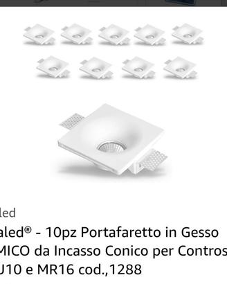 20 Portafaretti in gesso da incasso