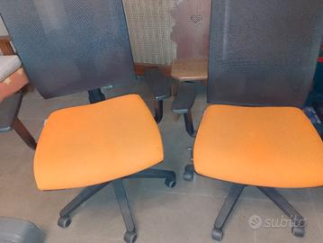 coppia di sedie ufficio 